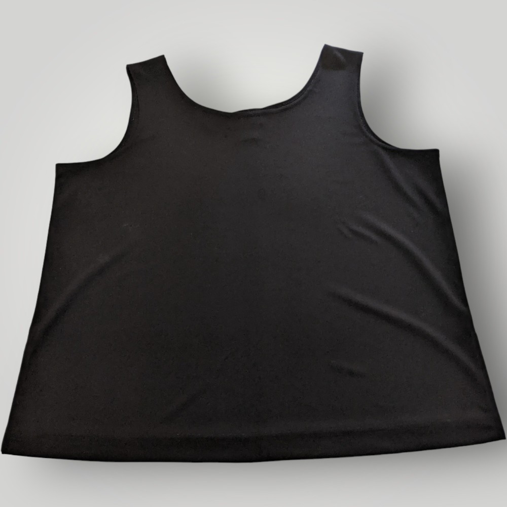 Victor Costa Occasion Women's L Black STRETCH Shell Tank Top